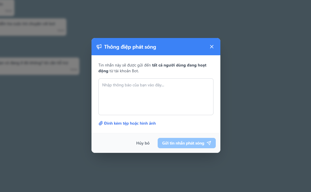 Gửi thông báo hàng loạt